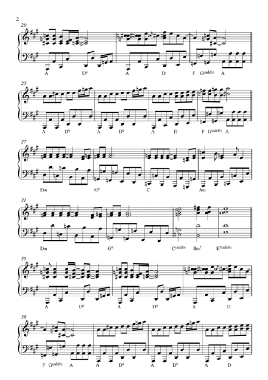 Lady Madonna Piano Solo scores gallery preview page 2