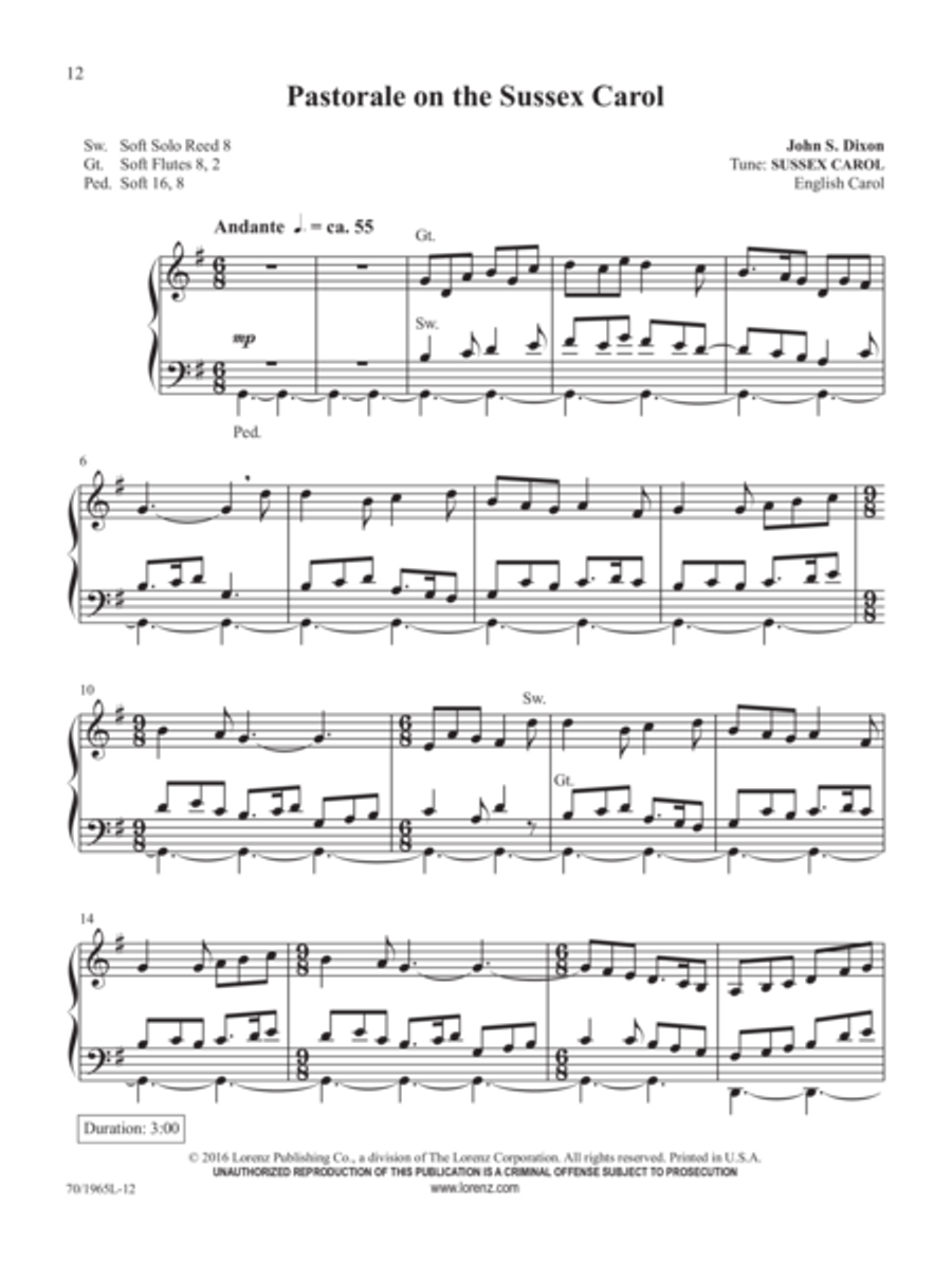 Christmas Presents for Organ Organ Solo scores gallery preview page 6