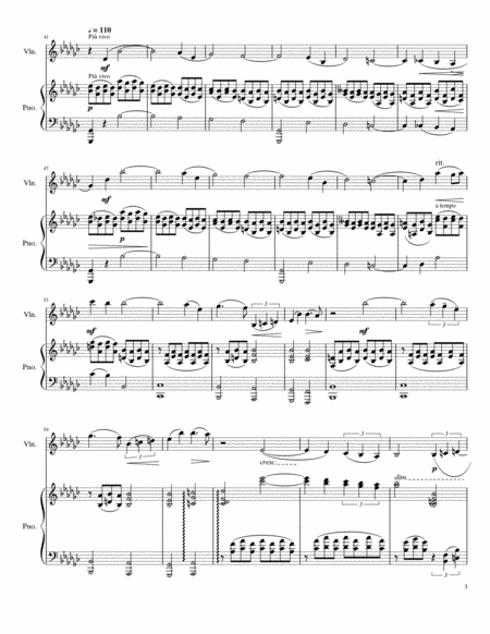 Rachmanninoff Elegie for Violin and Piano Op. 3