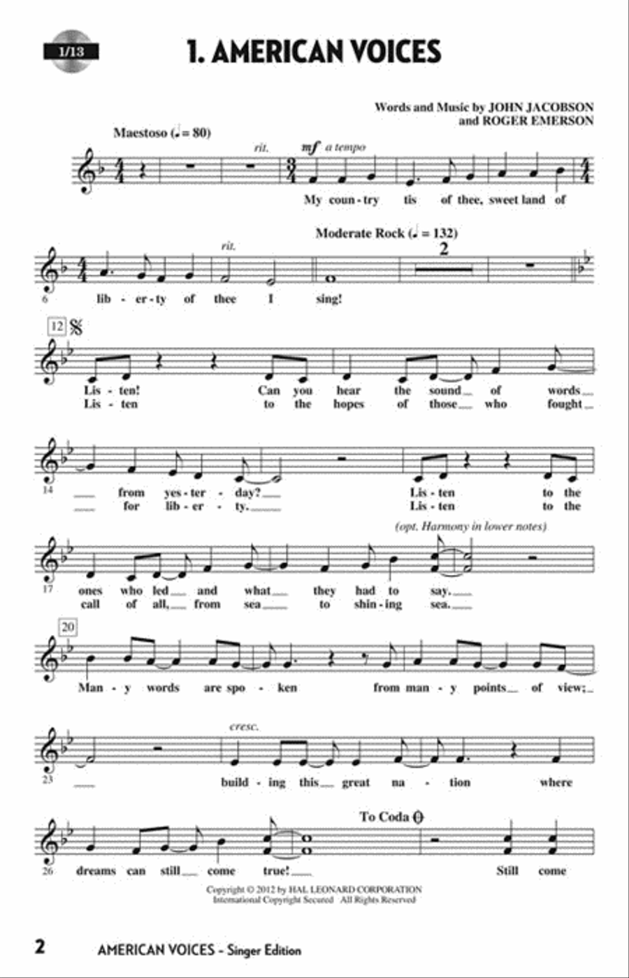 American Voices Choir scores gallery preview page 2