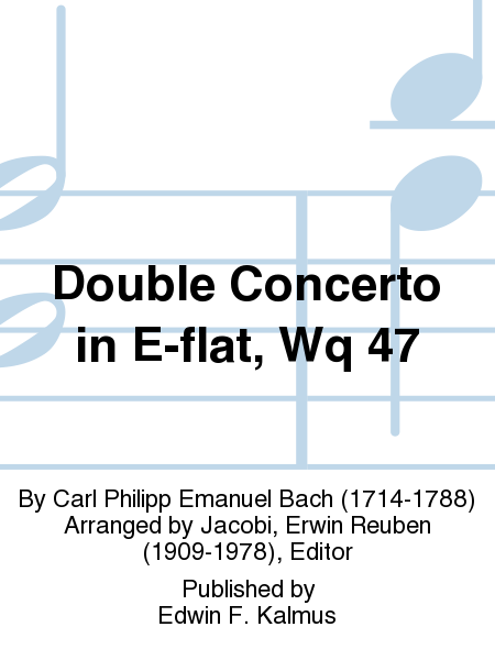 Double Concerto in E-flat, Wq 47