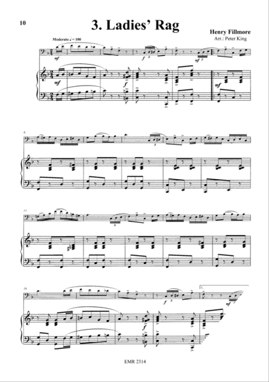 15 Rags Euphonium scores gallery preview page 5
