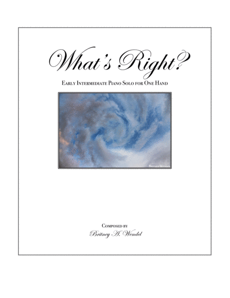What's Right? (One Hand Piano Solo) image number null
