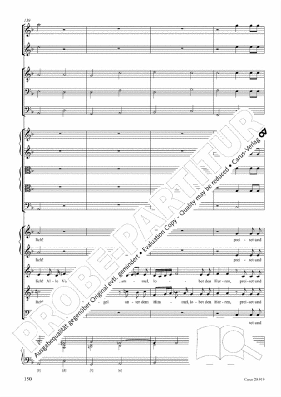 Opera varia I. Works with 1-7 parts (Complete edition, vol. 19) [Werke mit 1-7 obligaten Stimmen] Score scores gallery preview page 207