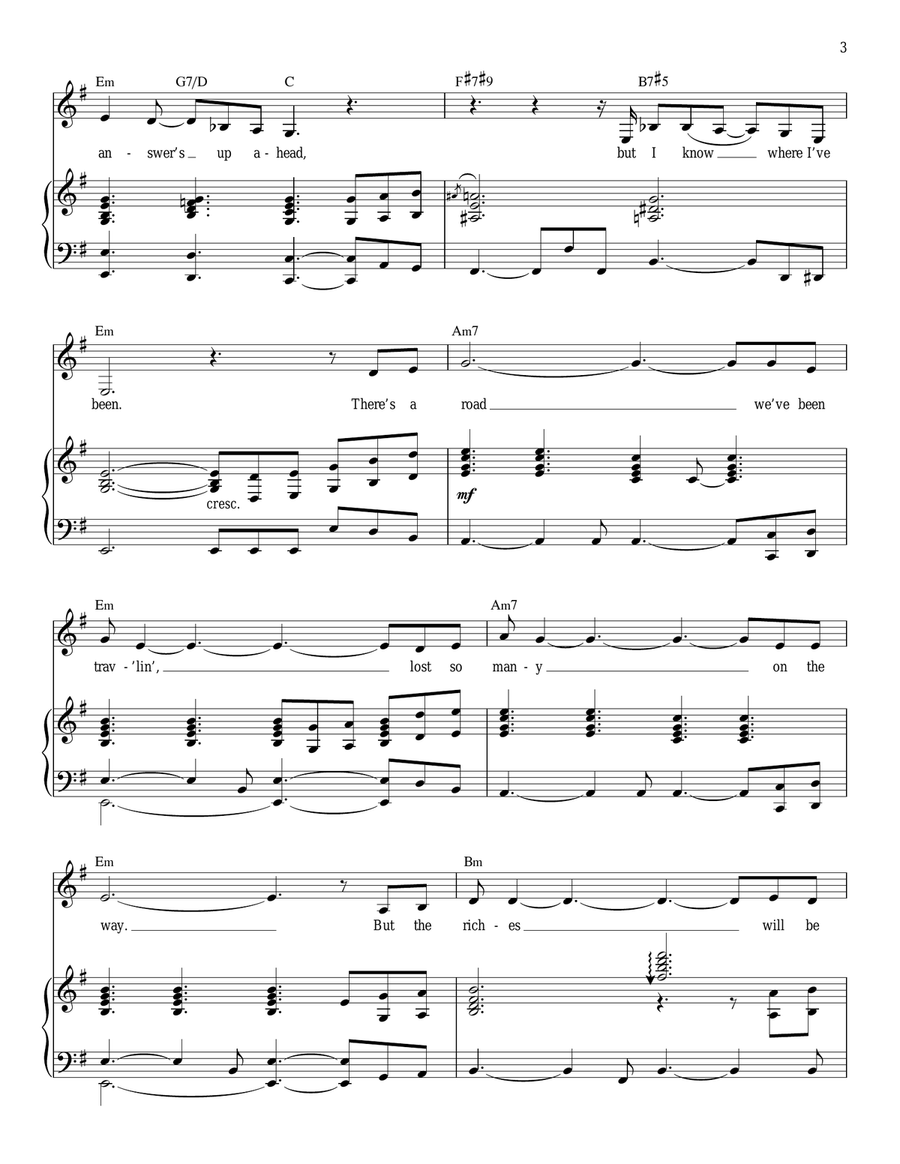 I Know Where I've Been (from Hairspray) Voice scores gallery preview page 3