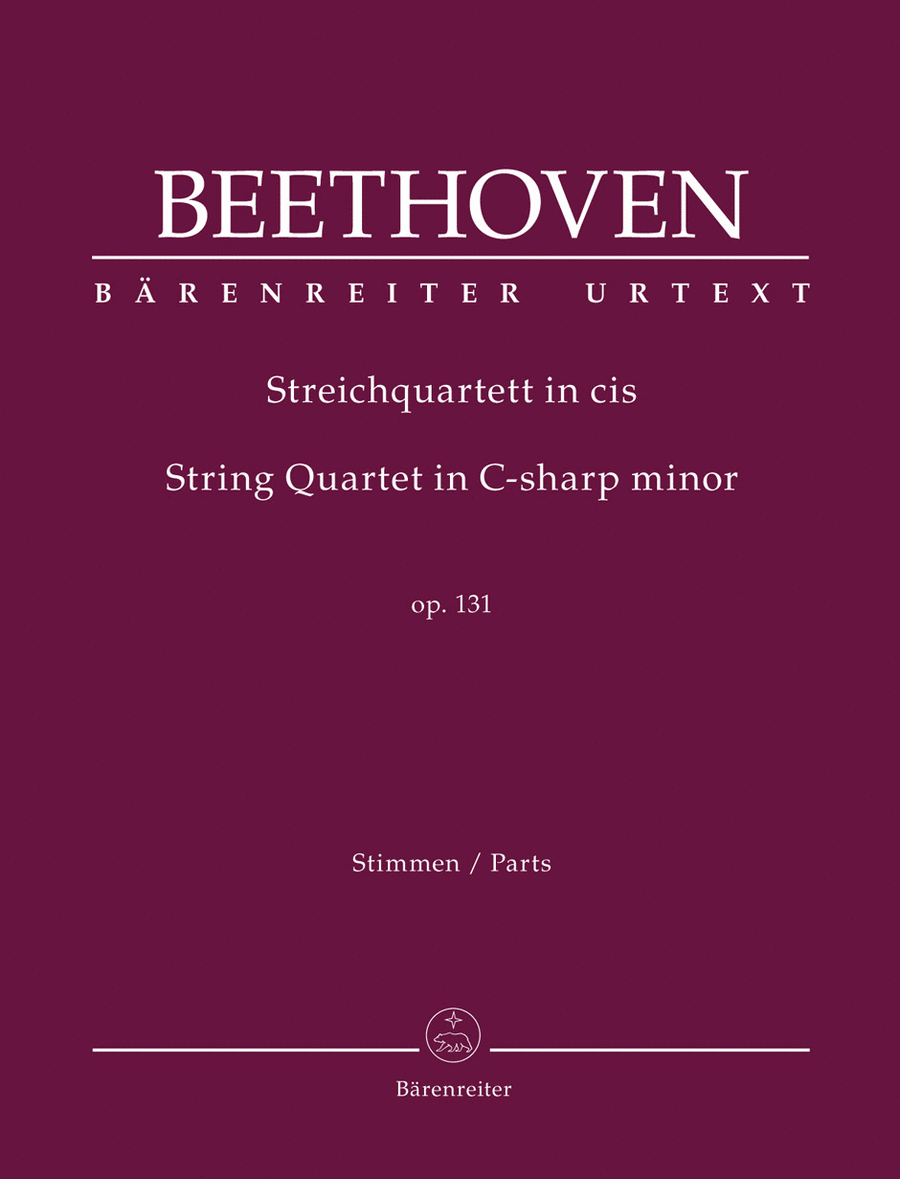 String Quartet in C-sharp minor, op. 131 String Quartet scores gallery preview page 1