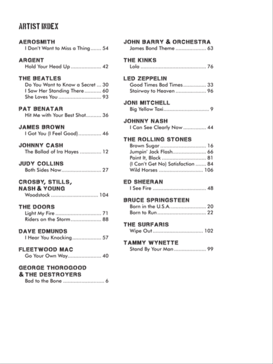Guitars for Vets---Official Songbook Electric Guitar scores gallery preview page 4