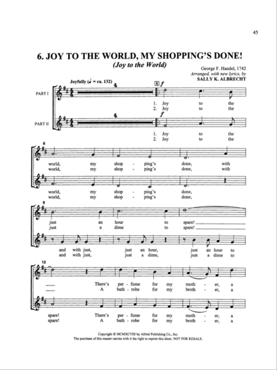 Crazy Carols! - CD Kit Choir scores gallery preview page 5