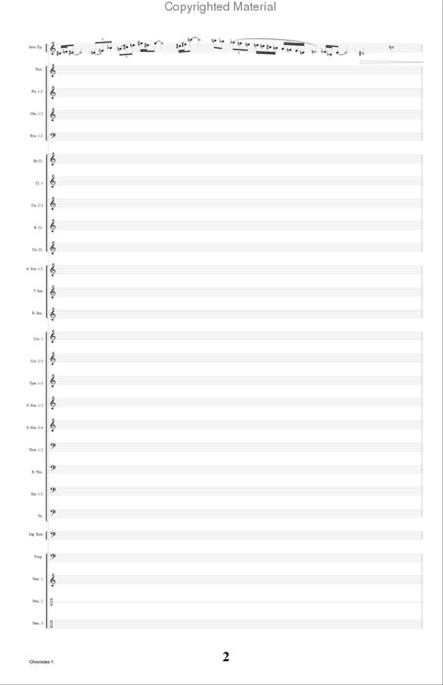 Chronicles Concert Band scores gallery preview page 3