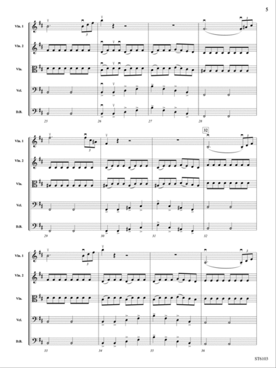 The Barber of Seville (Overture): Score String Orchestra scores gallery preview page 5