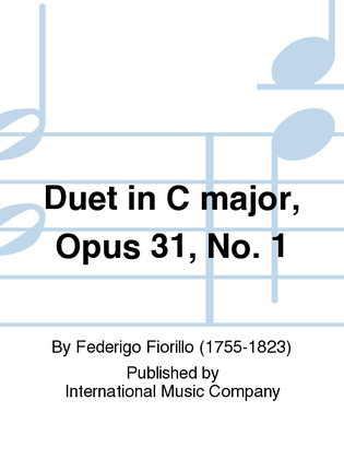 Book cover for Duet In C Major, Opus 31, No. 1