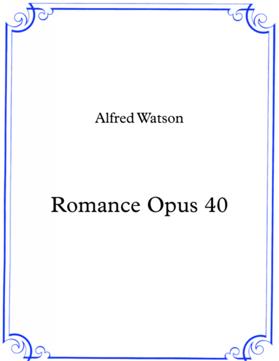 Romance Opus 40 Romance Opus 40 Piano Solo scores gallery preview page 1