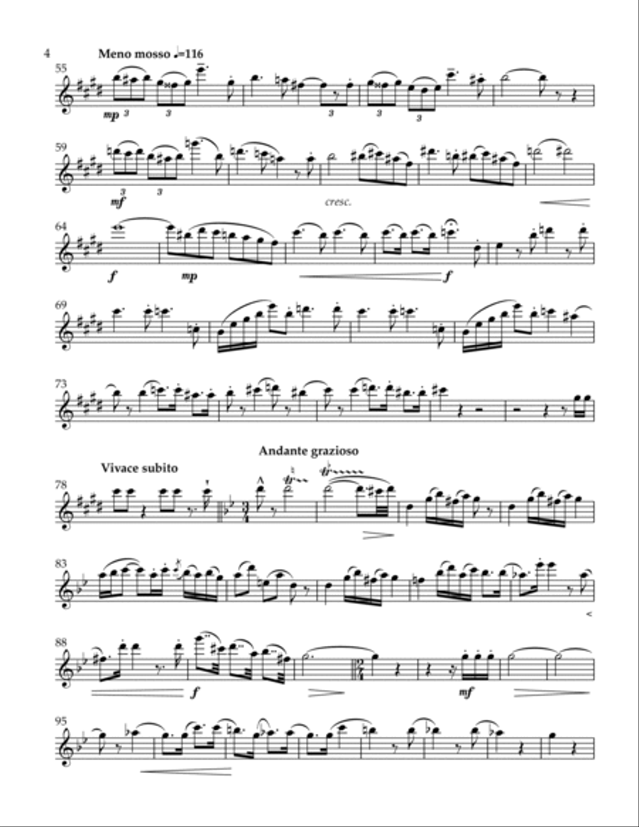 L'Africaine for Flute & Piano Flute Solo scores gallery preview page 5