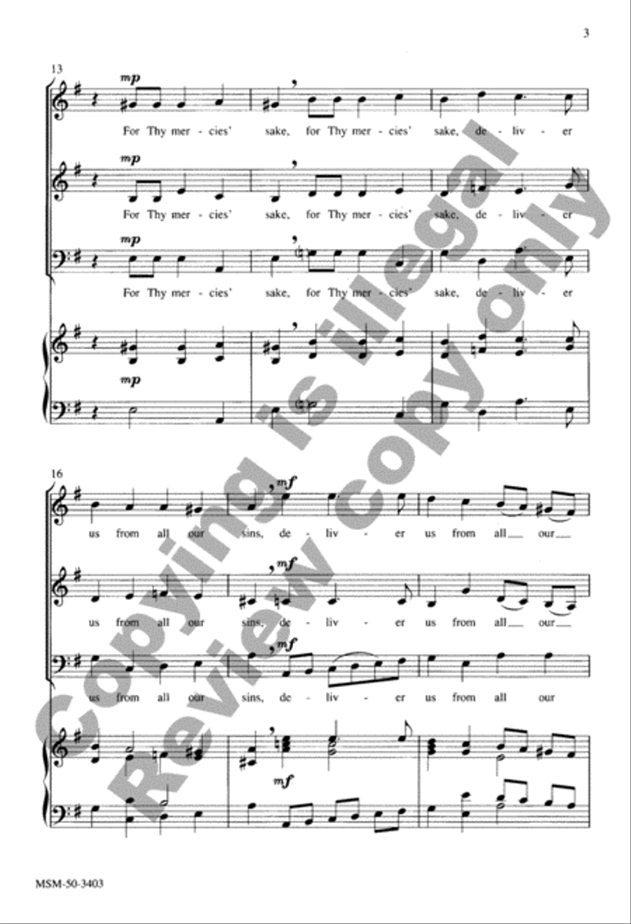 Hide Not Thou Thy Face 3-Part scores gallery preview page 4
