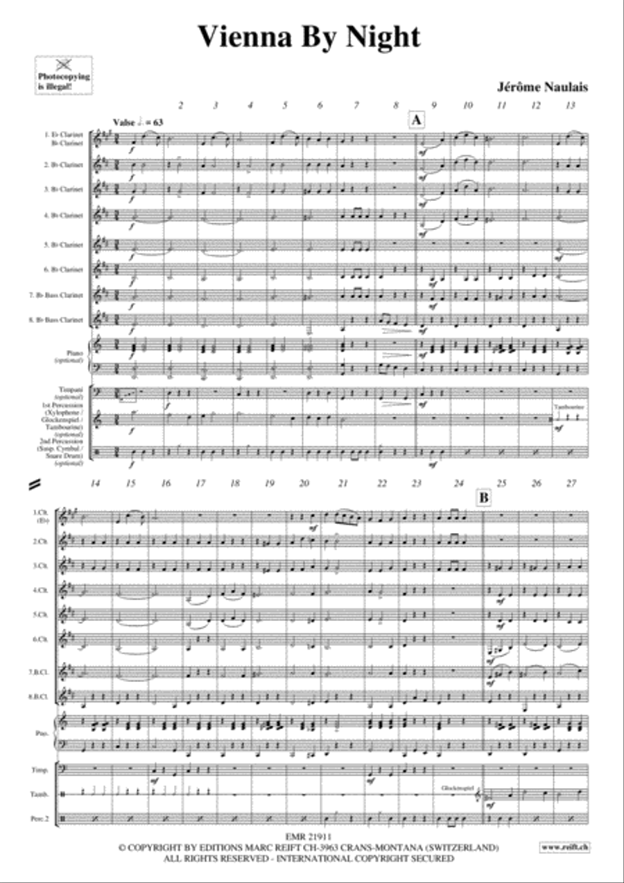 Vienna By Night Vienna By Night Clarinet scores gallery preview page 3