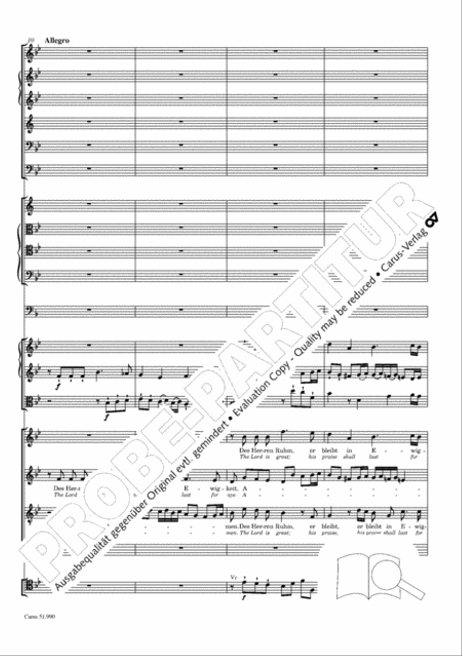 The Creation (Die Schopfung) 4-Part scores gallery preview page 325