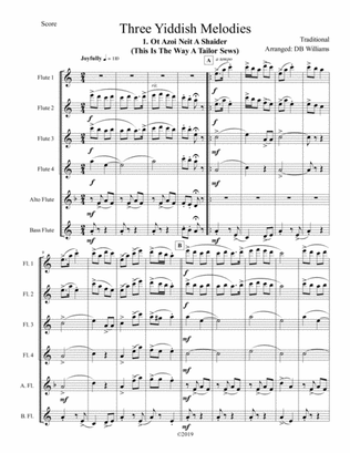 Three Yiddish Melodies (Flute Choir)