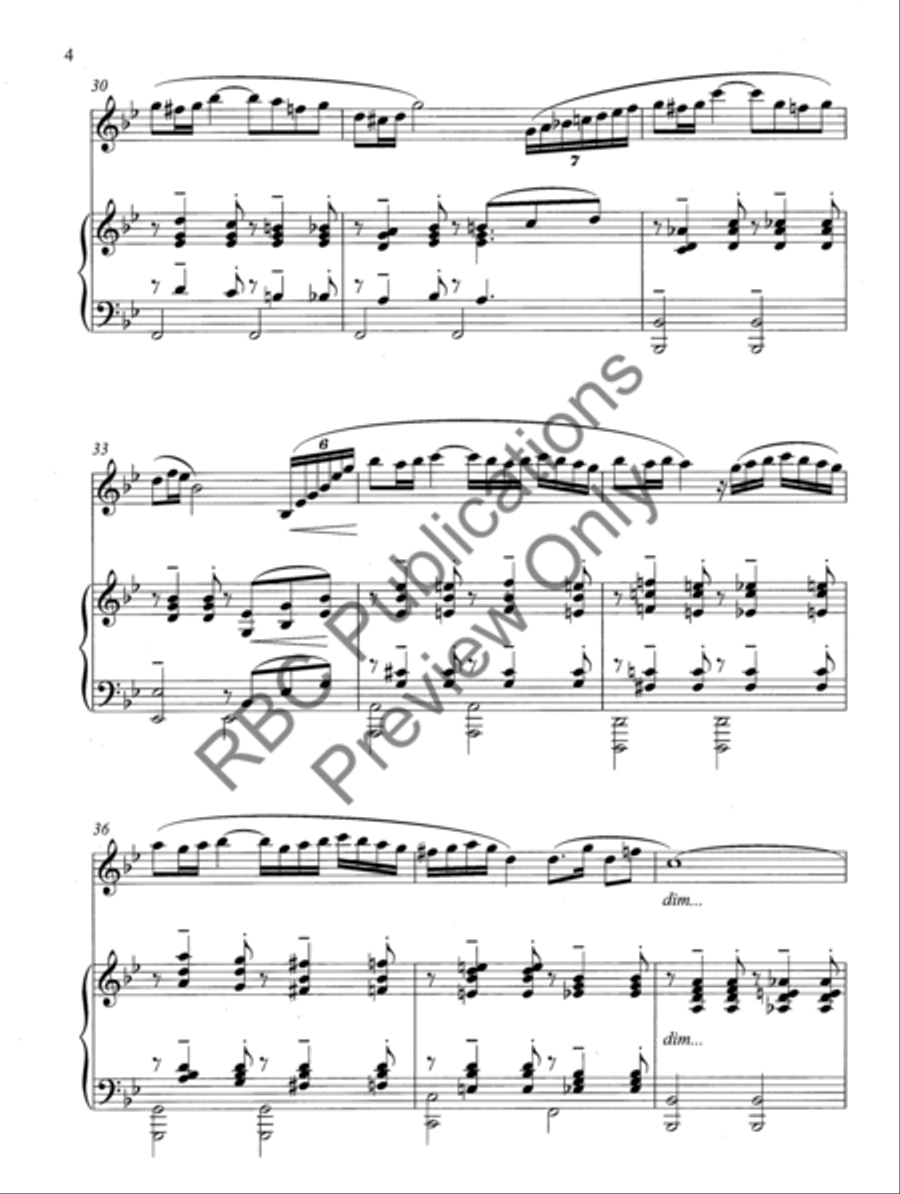 Clarinet Concerto Choir scores gallery preview page 7