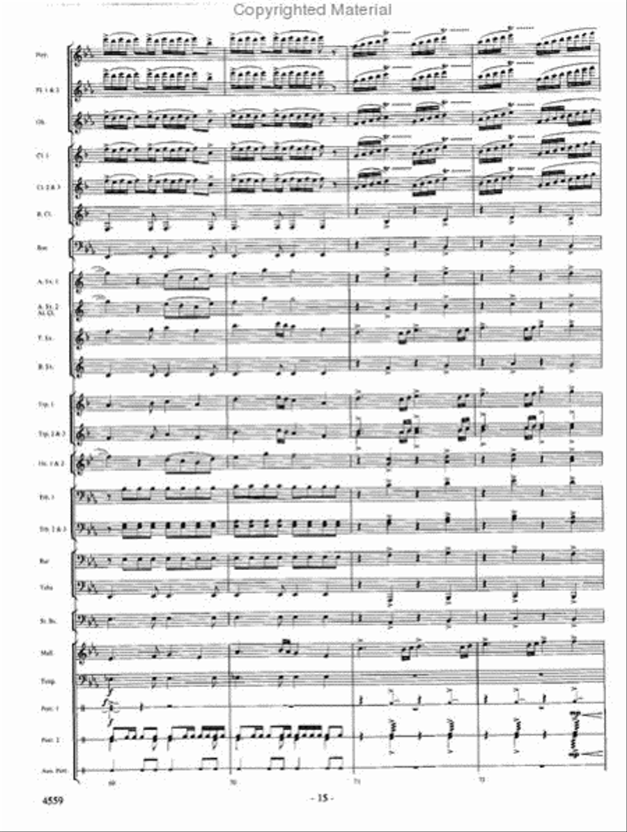 Into the Raging River Into the Raging River Concert Band scores gallery preview page 14