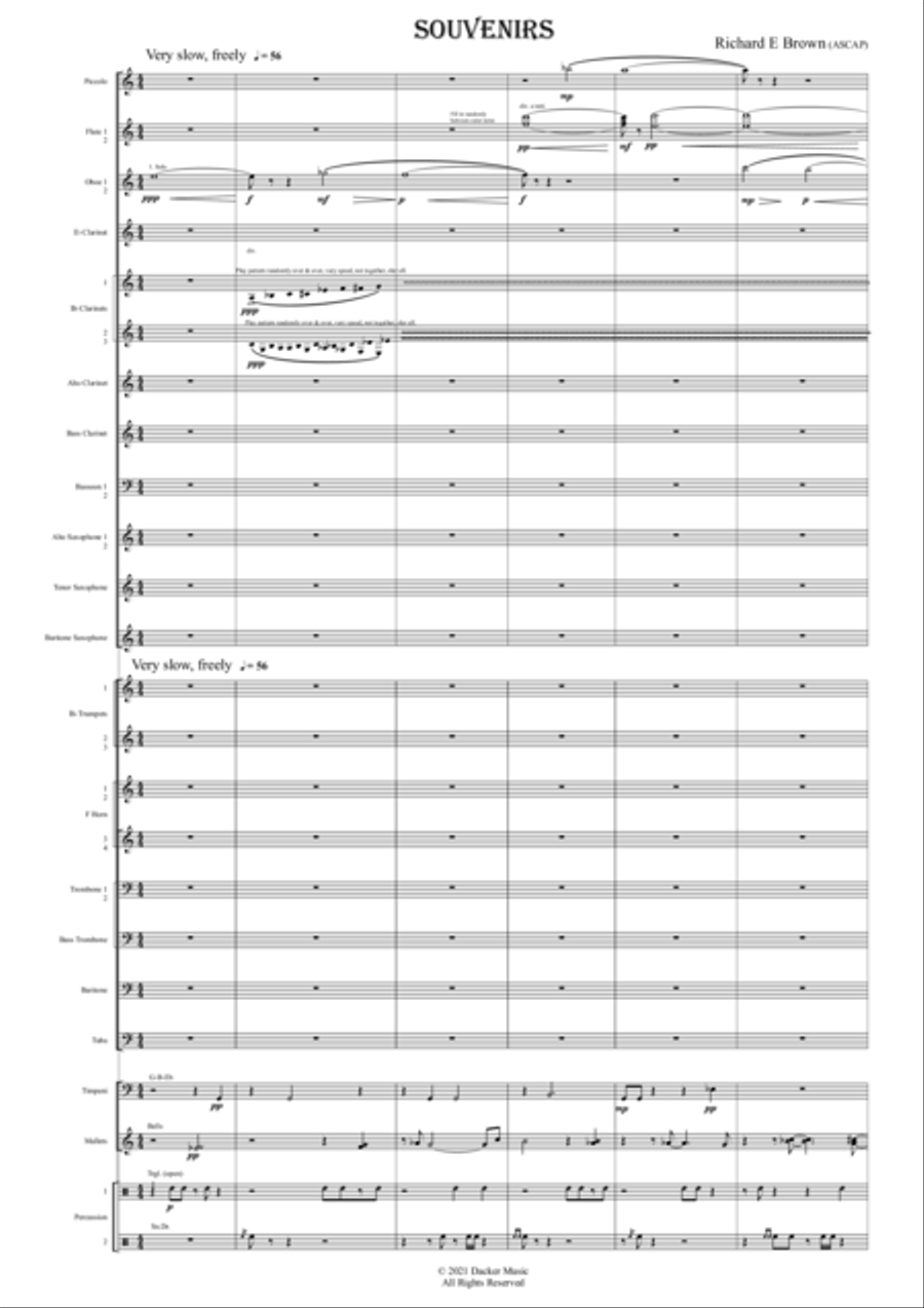 Souvenirs Souvenirs Concert Band scores gallery preview page 5