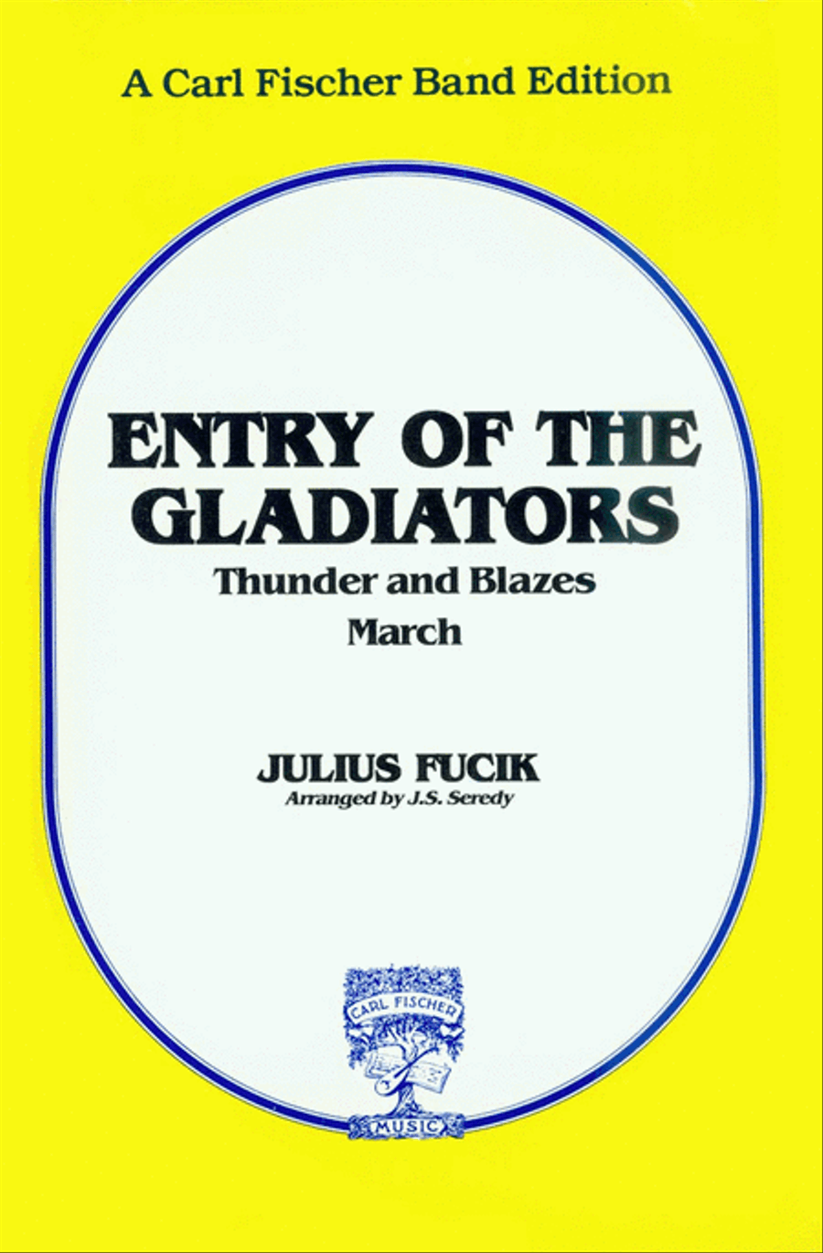 Entry of the Gladiators - Thunder and Blazes (March) Concert Band scores gallery preview page 1