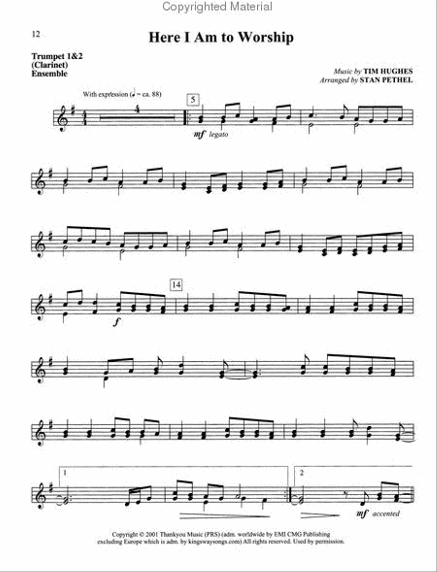 Winds of Praise Clarinet scores gallery preview page 4
