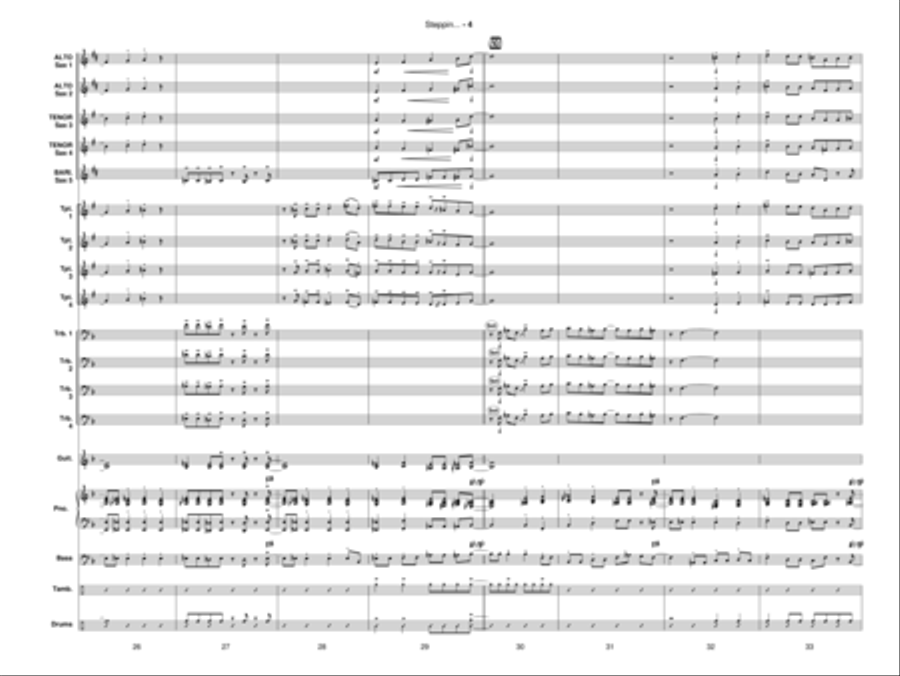 Steppin' Up! Jazz Ensemble scores gallery preview page 5