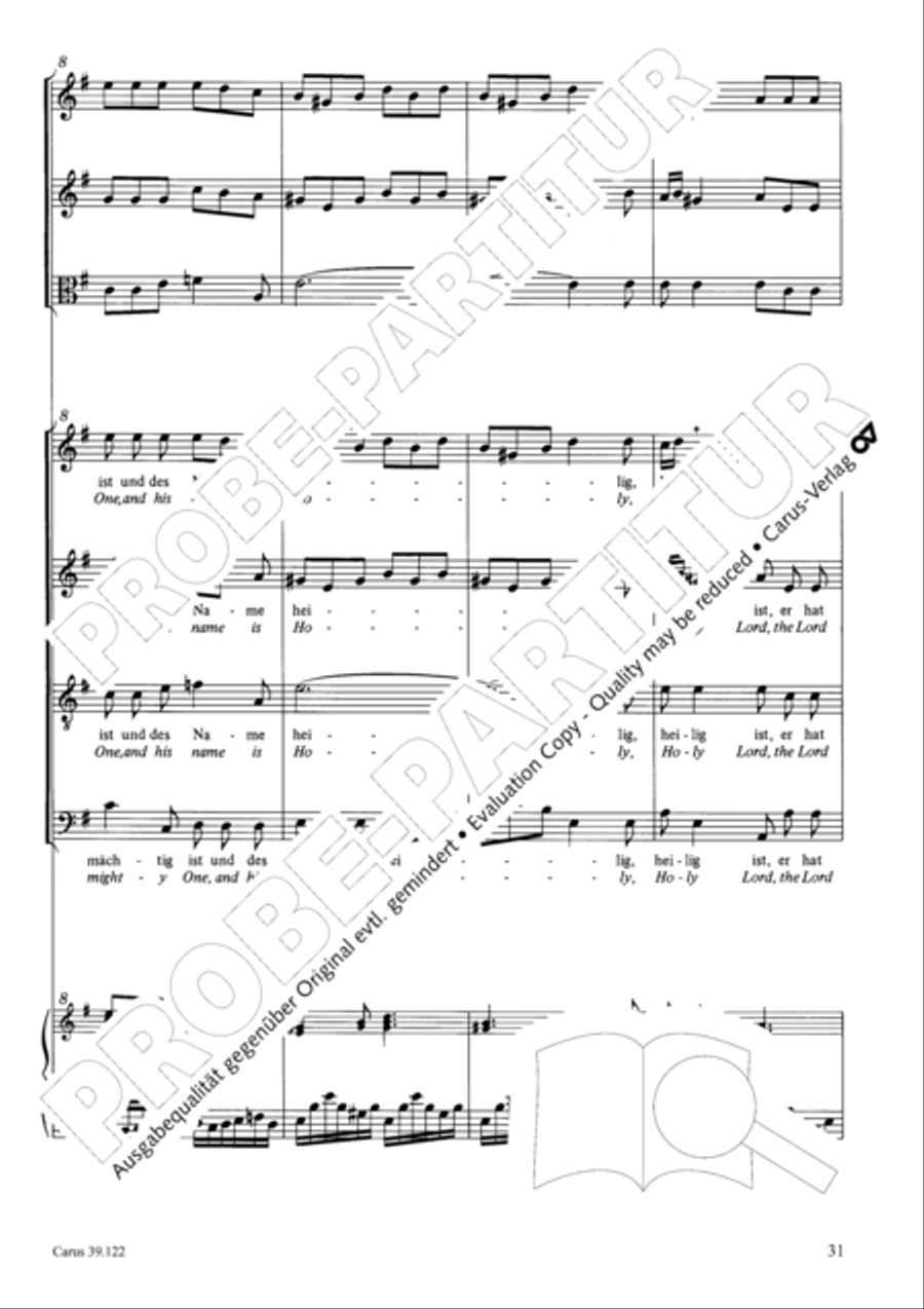 All my spirit exalts (With my spirit I praise the Lord) 4-Part scores gallery preview page 32