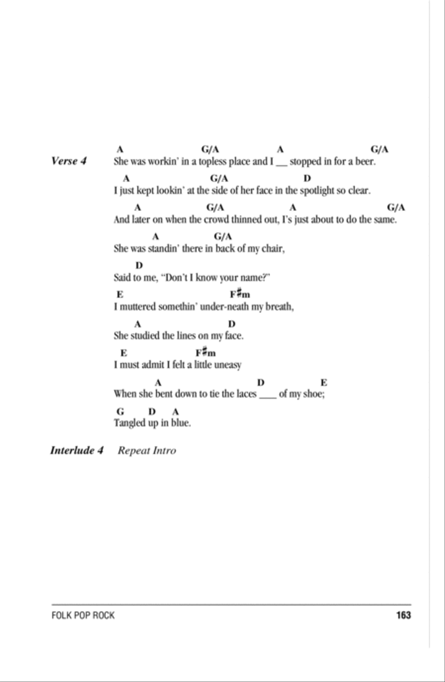 Tangled Up In Blue Tangled Up In Blue Acoustic Guitar scores gallery preview page 3