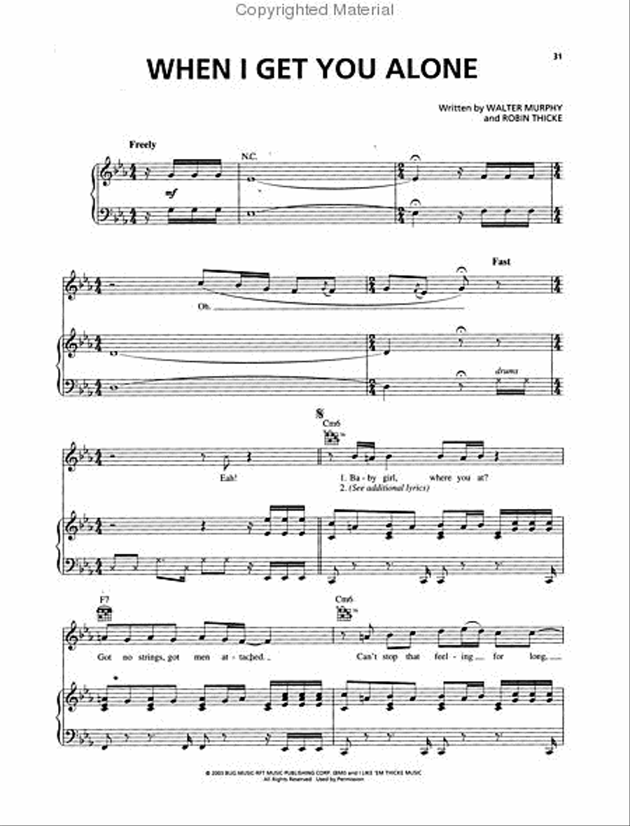 Glee: The Music - The Warblers Piano, Vocal, Guitar scores gallery preview page 4
