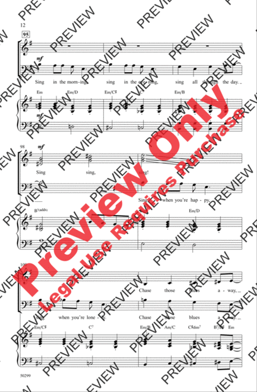 Sing, Sing, Sing Sing, Sing, Sing 3-Part scores gallery preview page 12