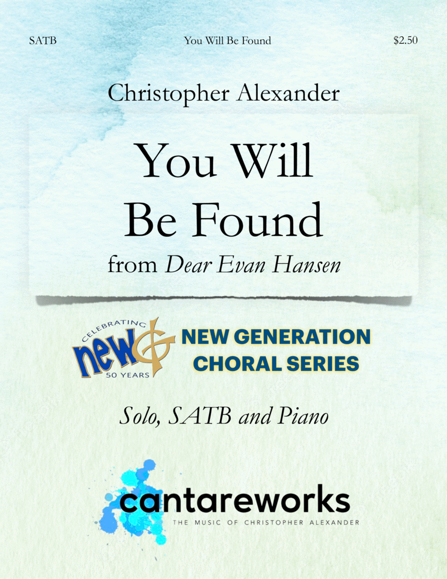 You Will Be Found 4-Part scores gallery preview page 1