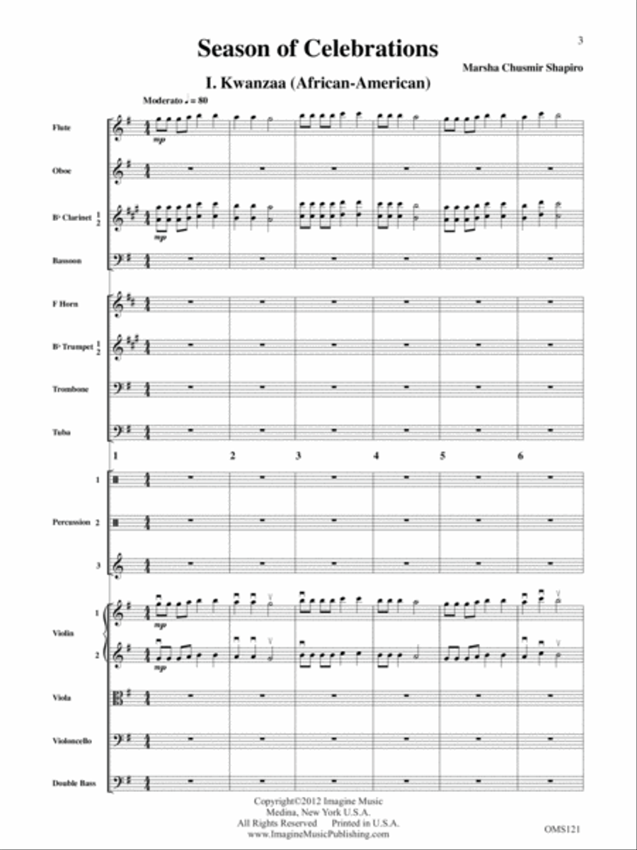 Season of Celebrations Orchestra scores gallery preview page 11