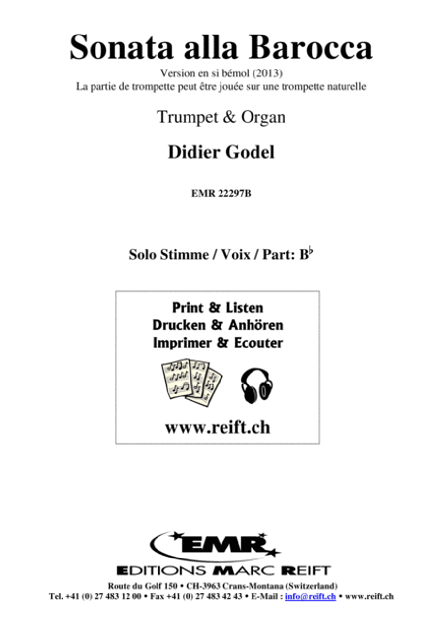 Sonata alla Barocca B-Flat Trumpet scores gallery preview page 2