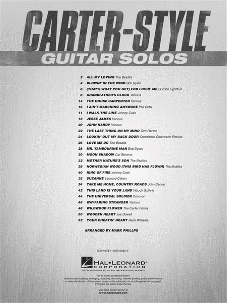 Carter-Style Guitar Solos Electric Guitar scores gallery preview page 3
