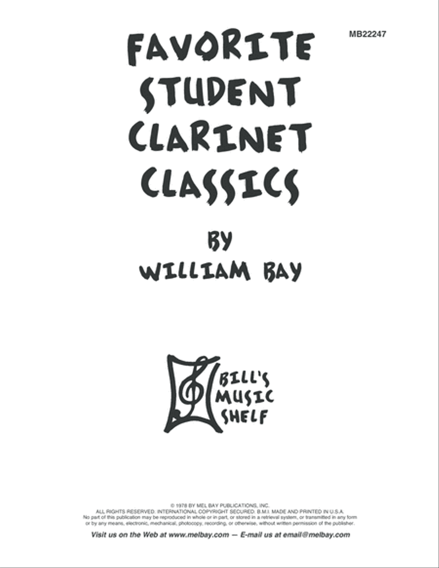 Favorite Student Clarinet Classics Clarinet Solo scores gallery preview page 2