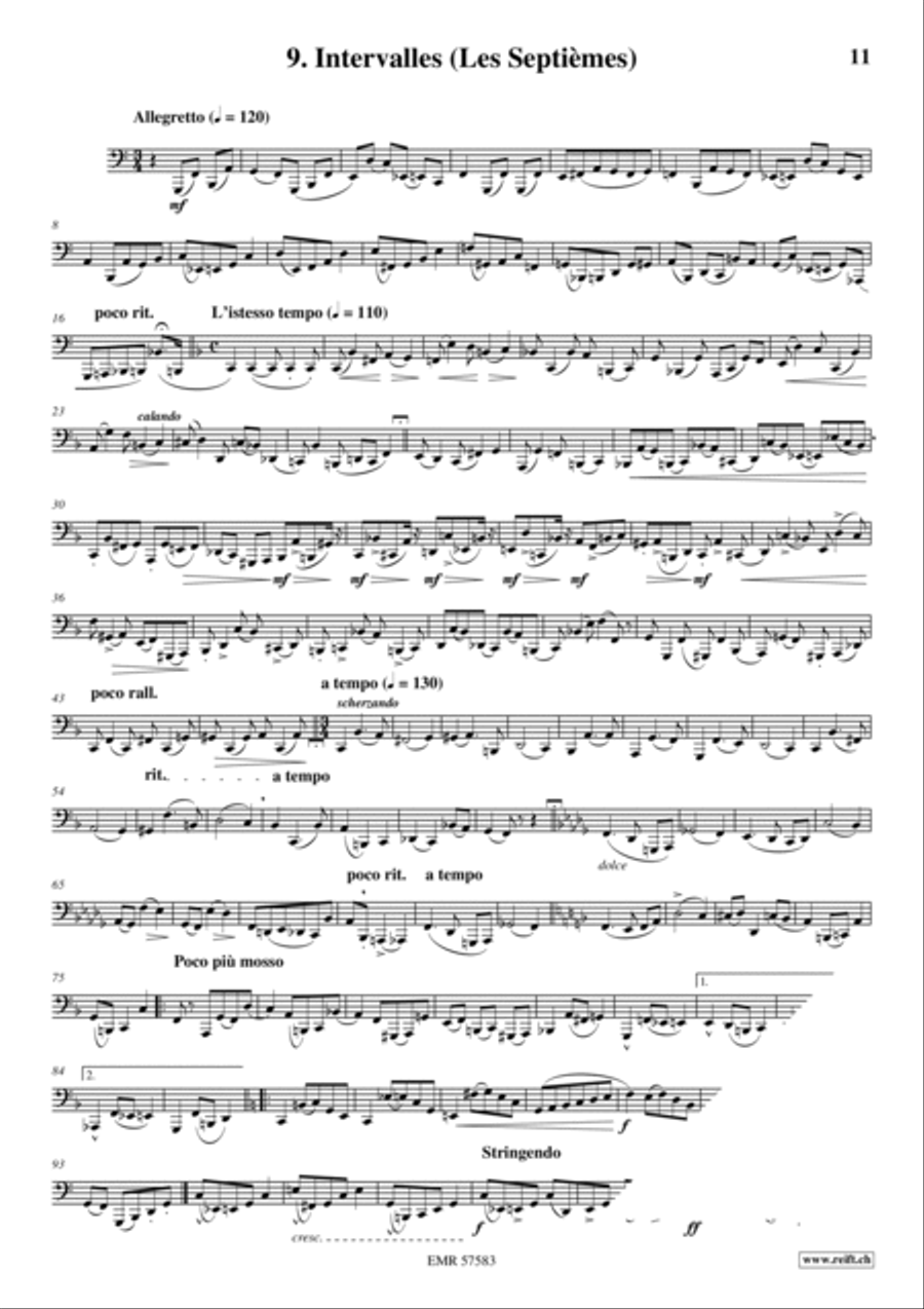 32 Etudes de Perfectionnement Tuba scores gallery preview page 11