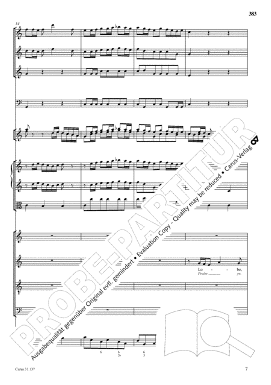 The Complete Sacred Vocal Works (Das geistliche Vokalwerk) Voice scores gallery preview page 384