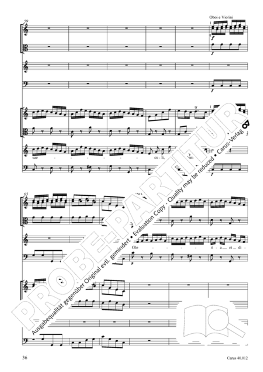 Beatus vir (How blest is he) Psalm 111 4-Part scores gallery preview page 37