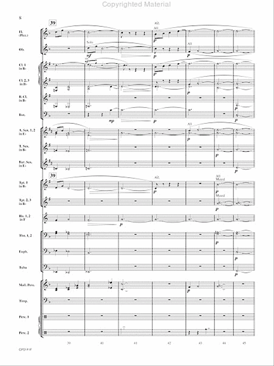 The Old Red Mill Concert Band scores gallery preview page 9