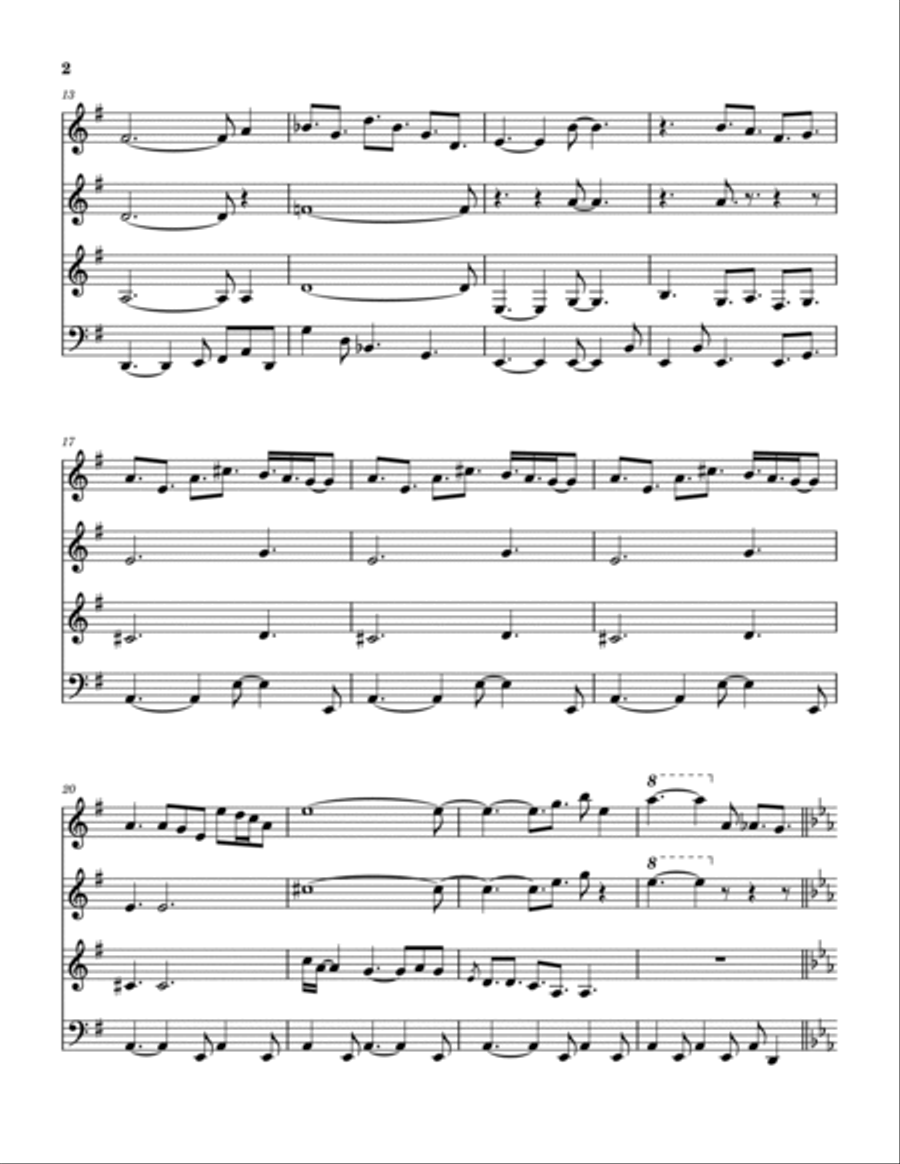 Twenty Small Cigars Woodwind Quintet scores gallery preview page 3