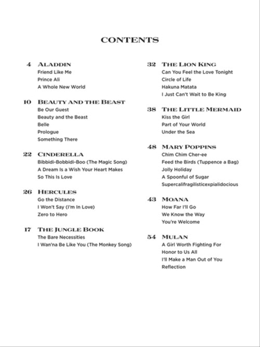 Disney Medleys for Piano Solo Piano Solo scores gallery preview page 2