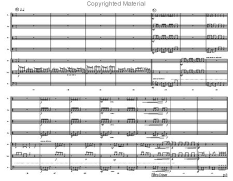 Jim's Diner Jim's Diner Percussion Ensemble scores gallery preview page 3