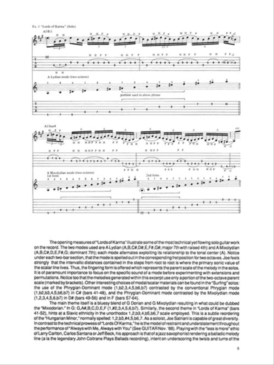 Joe Satriani – Surfing with the Alien Electric Guitar scores gallery preview page 6