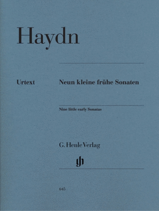 Book cover for Haydn - 9 Little Early Sonatas Piano Urtext
