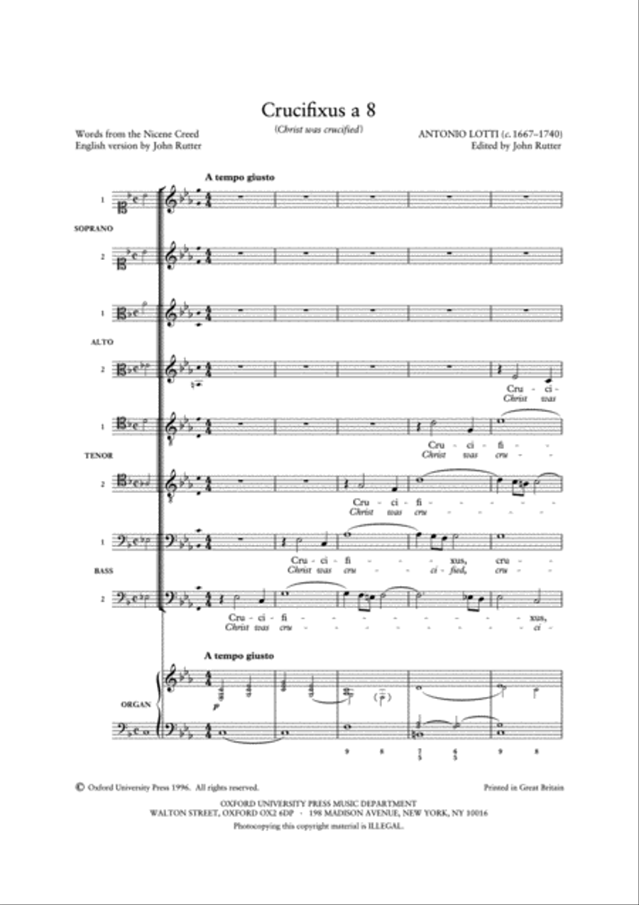 Crucifixus Crucifixus SSAATTBB scores gallery preview page 2