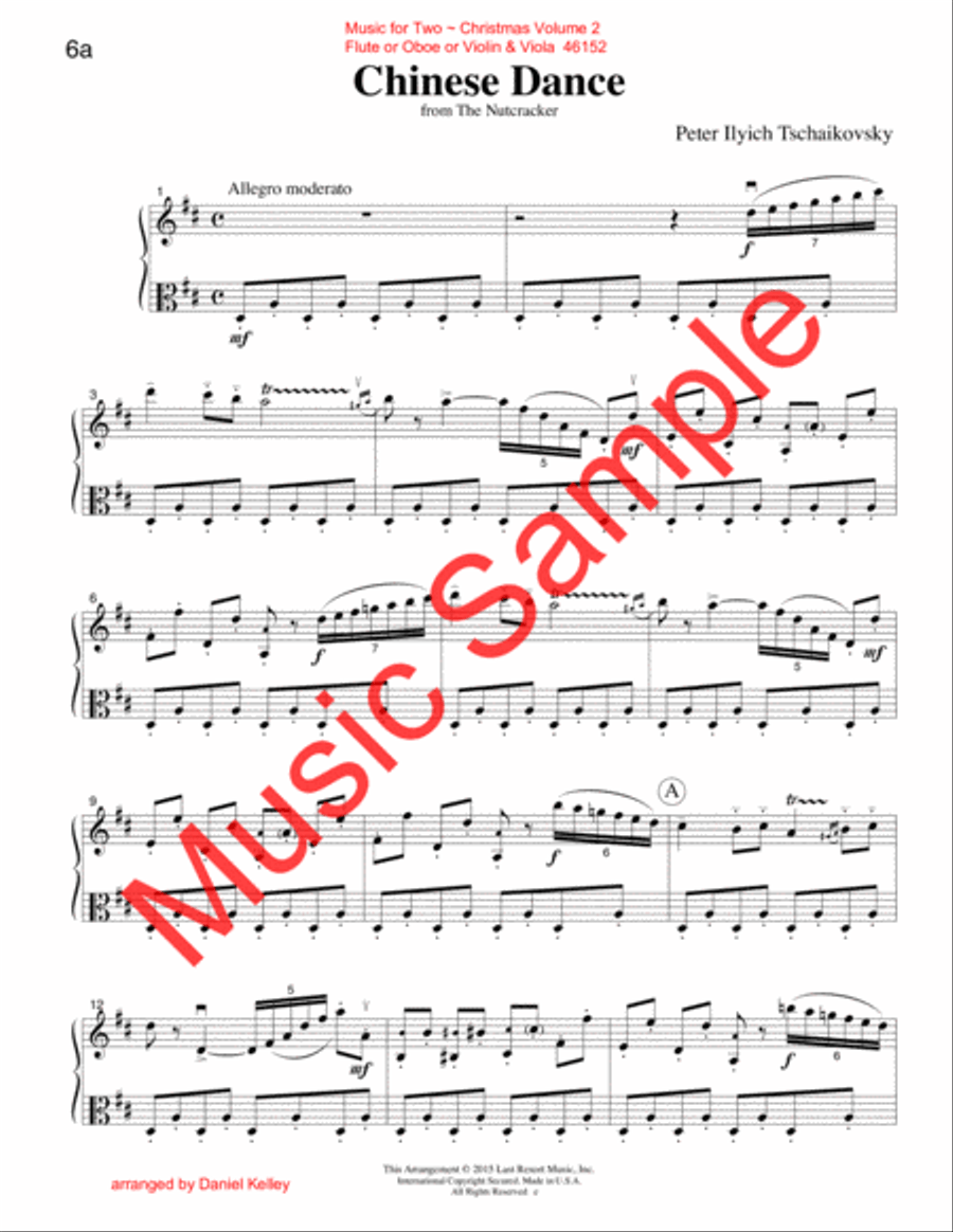 Music for Two, Christmas Volume 2 - Flute/Oboe/Violin and Viola Flute scores gallery preview page 2