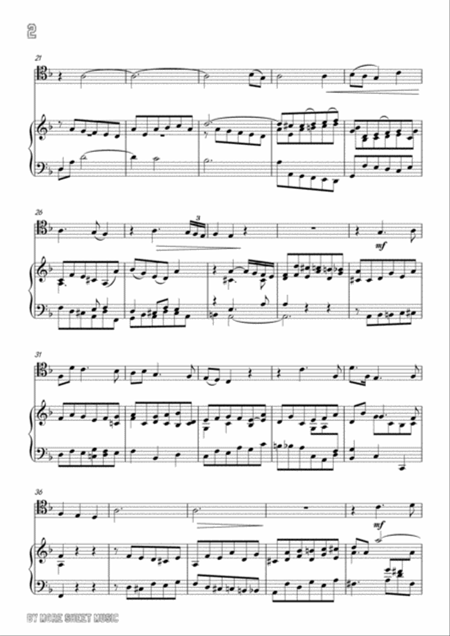 Handel-Ombra cara,for Cello and Piano Piano scores gallery preview page 4