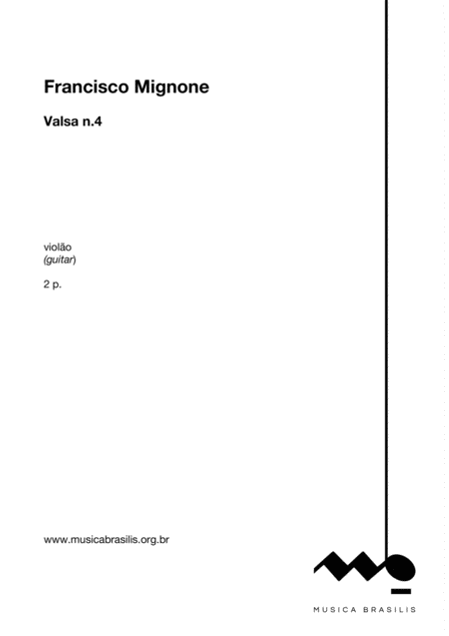 Valsa n.4 Classical Guitar scores gallery preview page 2