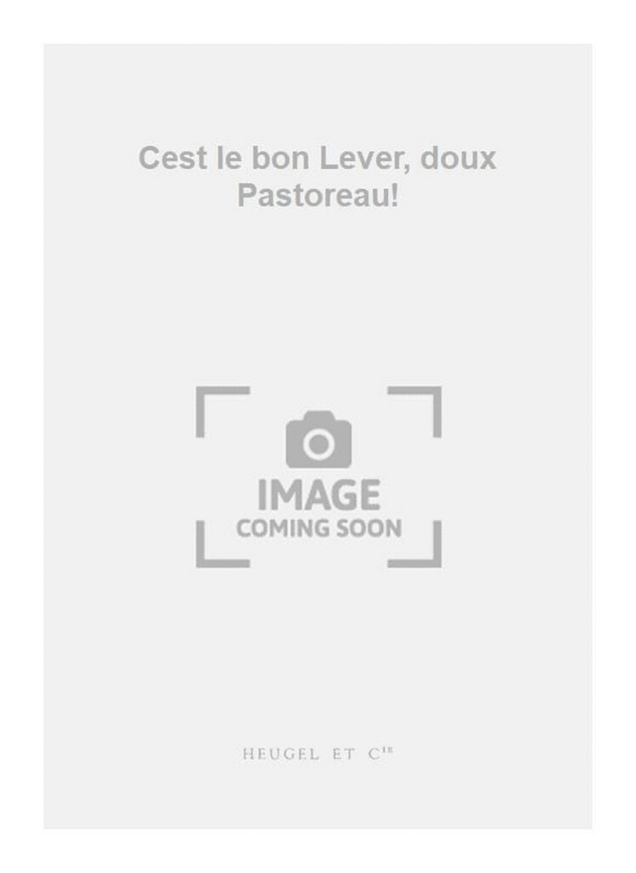 Cest le bon Lever, doux Pastoreau! 4-Part scores gallery preview page 1
